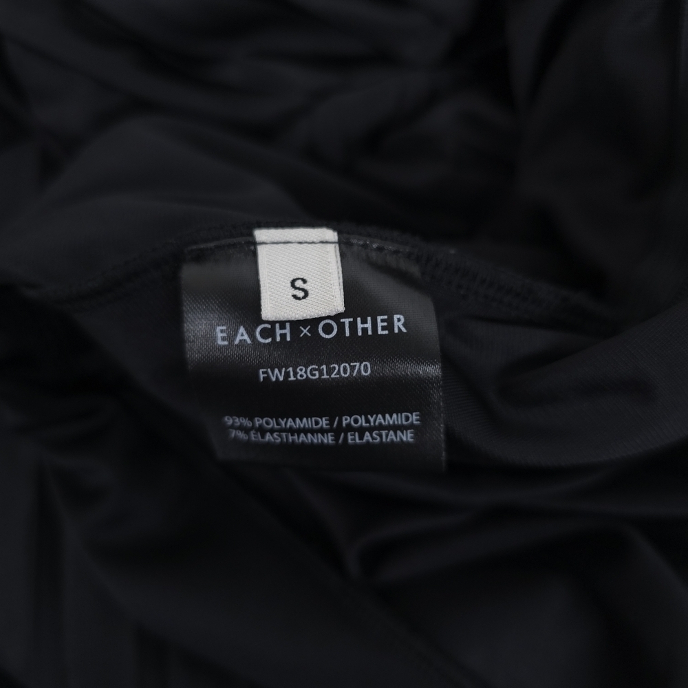 EACH X OTHER Pleated Velvet Cold-shoulder Maxi Dress In Black S - Picture 13 of 14